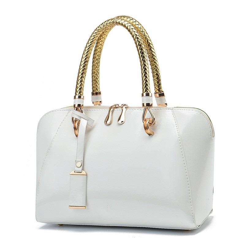 Geantă de mână din piele strălucitoare pentru femei, geantă nouă de vară pentru femei, modă pentru femei, doamnă dulce, casual, crossbody, de umăr, la modă