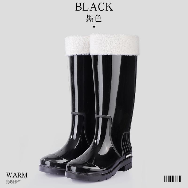 Adult Rain Shoes Women's Tall Water Shoes New Rain Boots Women's Water Boots Waterproof and Non-slip Work Outdoor Wear-resistant Rubber Shoe Cover