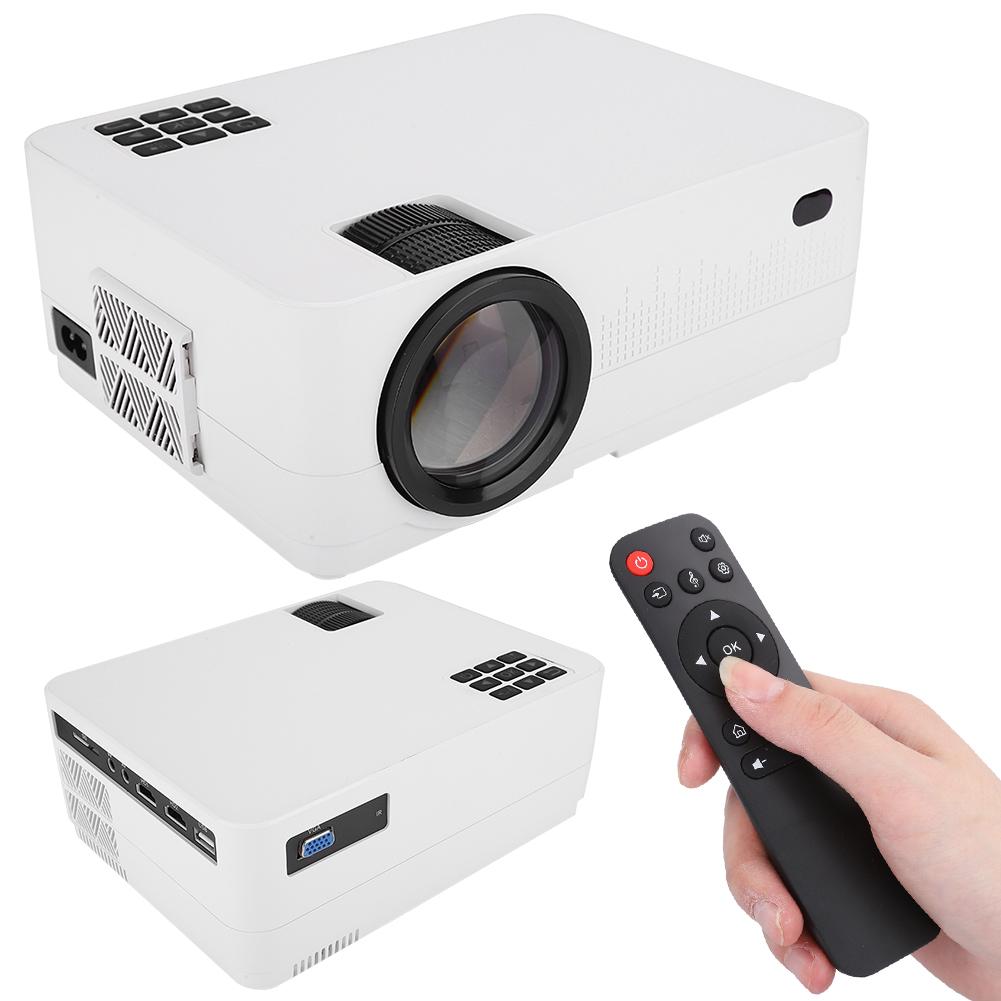 

Мини портативный HD проектор домашний кинотеатр медиаплеер 50-60 Гц EU Plug белый