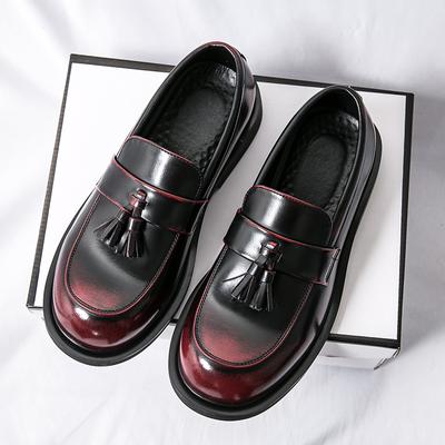 Fashion Men Casual Shoes Fashion Business Slip-On Moccasins Loafers High-Quality Men Leather Wedding Shoes Party Fashion Tassel Loafers