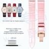 Leather watch strap women for Original MIDO BARONCELLI M027 M007 BELLUNA M024 RAINFLOWER M043 Top layer of cowhide watchband