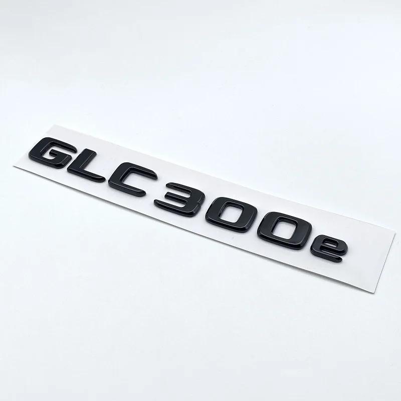 Błyszczące Czarne Litery 3D ABS GLC300de GLC300e GLC350e GLC400e 4Matic Emblemat dla Mercedes Benz GLC X253 Naklejka z Logo na Bagażnik Samochodu PQ7