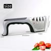 1Pc Knife Sharpener Tool 4-In-1 Coated Fine Rod Knife Shears&Scissors Sharpening Stone System Stainless Steel Blades