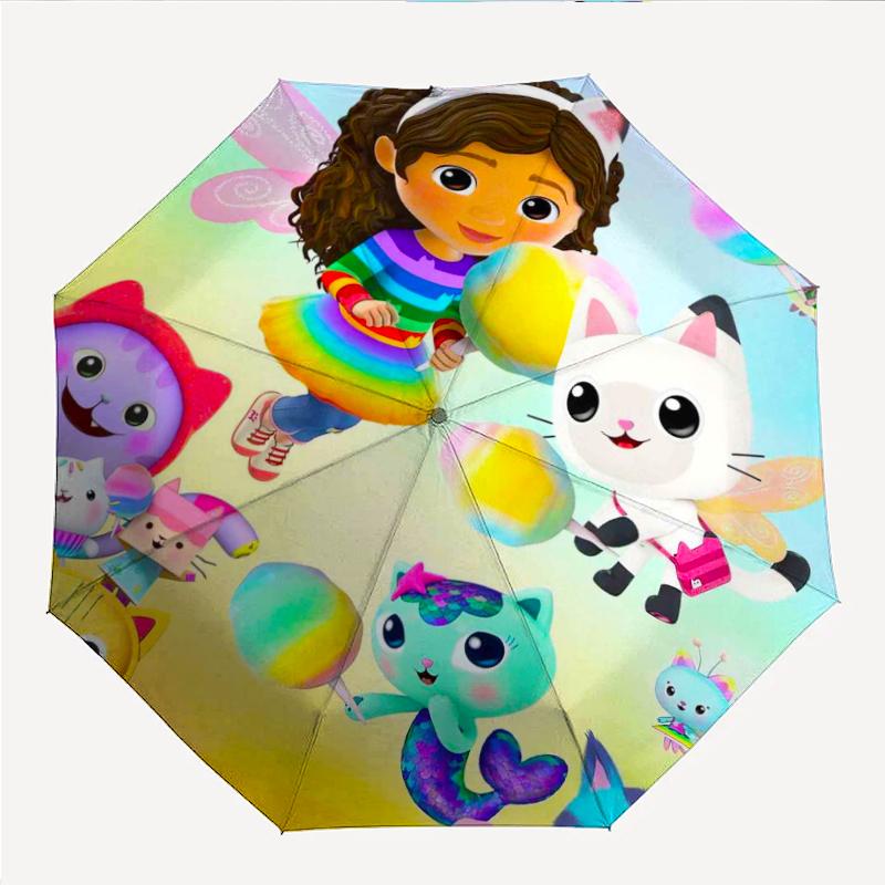DollHouse Fashionable Automatic Opening/Closing Folding Umbrella. Portable and Foldable, Ideal for Gift, Travel, and Daily Use.