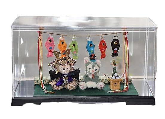 Happy Life Style Disney Series May Doll with Helmet Samurai Chimaki and Carp Case 21cm H X 40cm W X 21cm D Duffy/Gelatoni & Kimono, Hat, (Chimaki