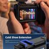 Camera Protective Handle Frame with Quick Detach Function Cold Shoe Mount Ergonomic Comfort Stability Boost for Action 6