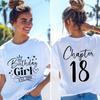 Birthday Girl Est 2008 Womens Tshirts Funny Gifts for Girls Tees Chapter 18 18th Birthday Girl Graphic Tops Female Clothing