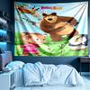 Masha and The Bear Print Tapestry, Lightweight Wall Hanging, for Bedroom, Dorm, Living Room, Home Art Decor - Birthday Christmas Gift for Friends