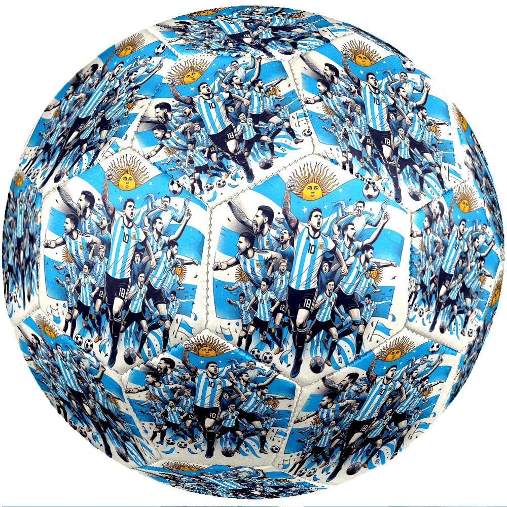 Argentina National Football Team Theme Soccer Ball Size 5 Soccer Ball Soft Touch Professional Training Football for Outdoor Sports