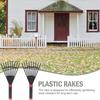 Two Plastic Hand Rakes With Non Slip Handle Designed For Foliage Easy Digging And Cultivating Tasks Yard Maintenance