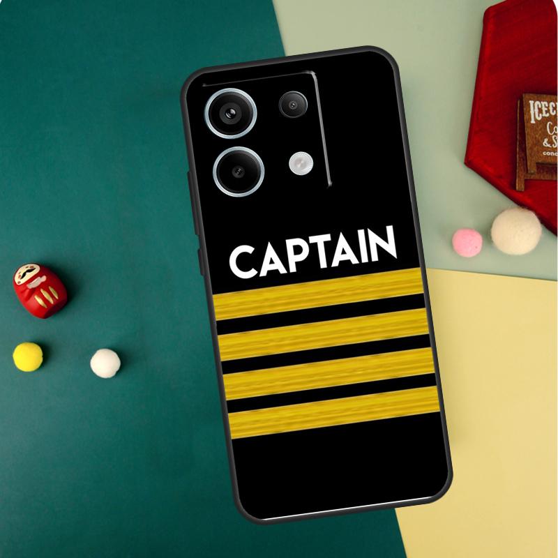 Airplane Pilot Epaulette Case For Xiaomi Redmi Note 14 Pro 13 12 11 10 15 Pro Plus Redmi 15C 14C 13C 10C 12C 15 Funda