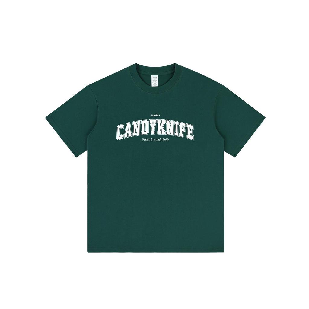 Niche Minimalist Retro Men's Cotton Letter Print T-Shirt - Summer Trendy Loose Fit