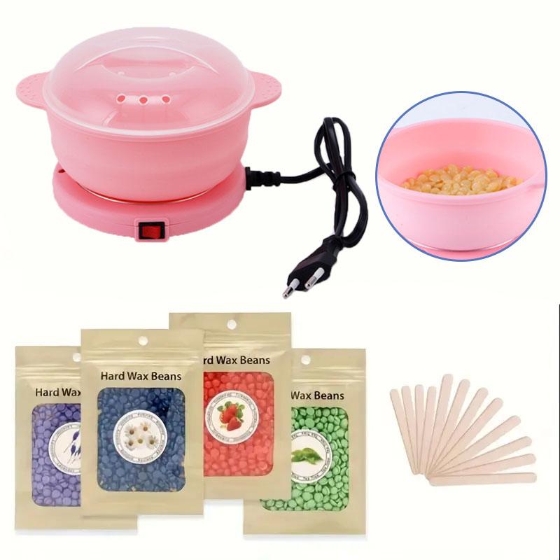 New 400ML Waxing Machine for Hair Removal  Hand, Leg & Underarm Care Beauty Waxer  Hot Wax Remover  Foldable Silicone Material