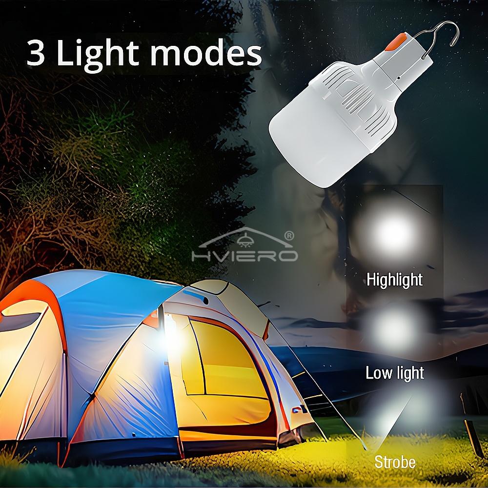 Portable Camping Emergency Lighting Lights USB Rechargeable Led Bulbs Flashlight Outdoor Garden Picnics Work Hanging Tent Lamp