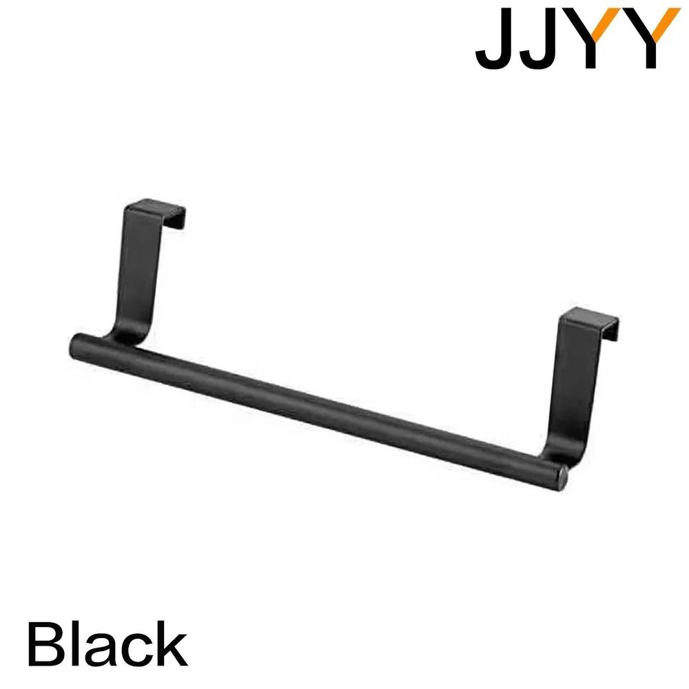

Stainless Steel Over Door Towel Rack Bathroom Kitchen Cabinet Shelf Hanger Storage Organizer чёрный
