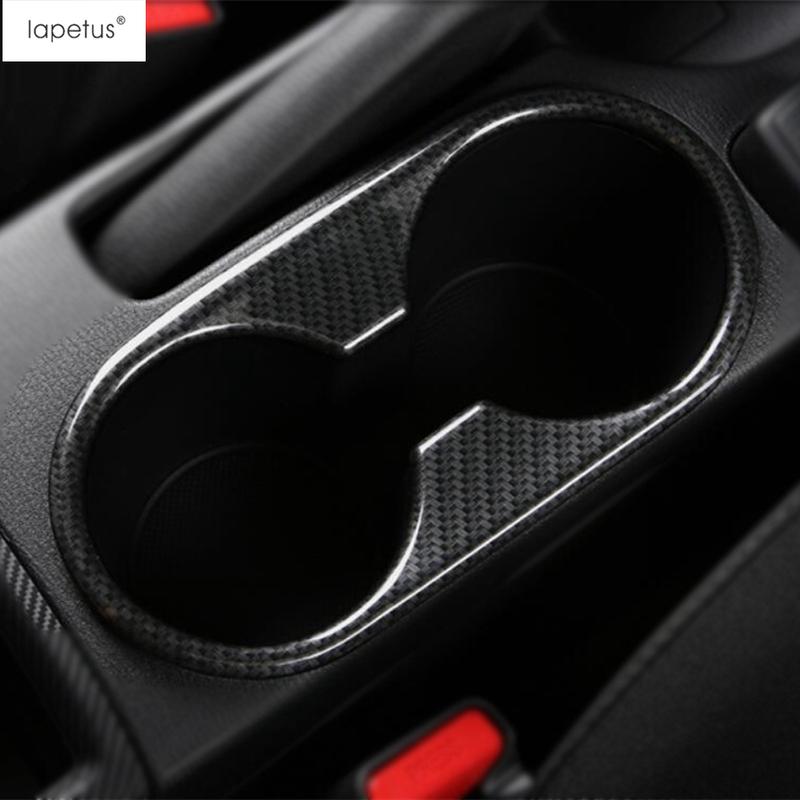 Lapetus Accessories Fit For Mazda 2 Demio 2015 -  ABS Front Central Seat Water Cup Holder Molding Cover Kit Trim Interior