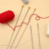 7Pcs Double Pointed and Single Pointed Knitting Needle Set Long Stainless Steel Straight Knitting Needle for Knitting
