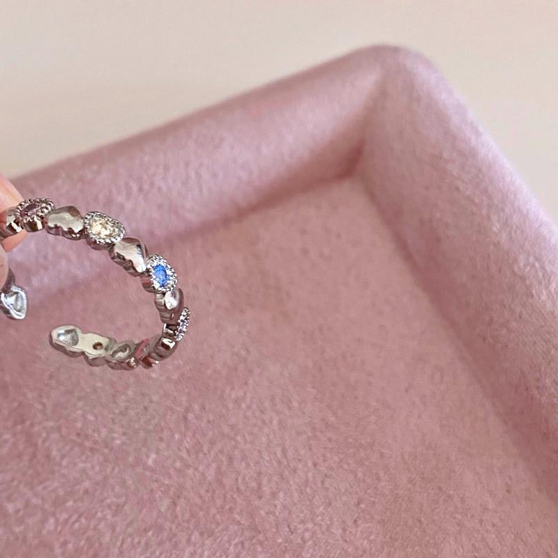 Summer Inspired Beautiful Heartshaped Adjustable Ring With Highend Zirconia Design For Women 2023 In
