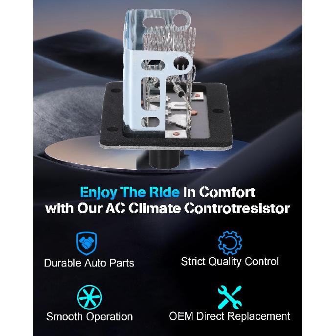 ECCPP Heater Blower Motor Fan Resistor Air Conditioning Replacement Parts Fit for 1995-2005 for Chevrolet Blazer /1998-1999 for Chevrolet C1500 C2500