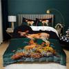 Nightmare Before Christmas  Duvet Cover with Pillow Cover Bed Sets Jack and Sally 3D Skull Christmas Bedding Set Bedroom Decor