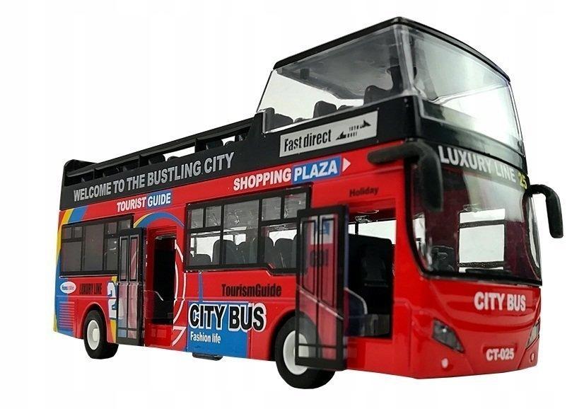 Double Decker City Bus Lights Sounds Metal