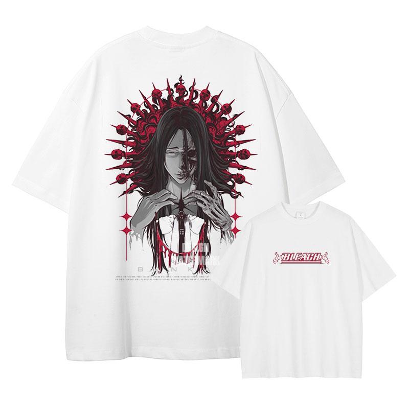 

Japan Anime Bleach Aizen Sousuke Graphic Tee Men Oversized Washed Tshirts Manga Casual T Shirt Harajuku Male Cotton Tshirt S