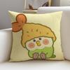 Cute LLittle Parrot BebeS Cushion Cover Breathable and skinfriendly linen pillowcase square removable and washable cushion
