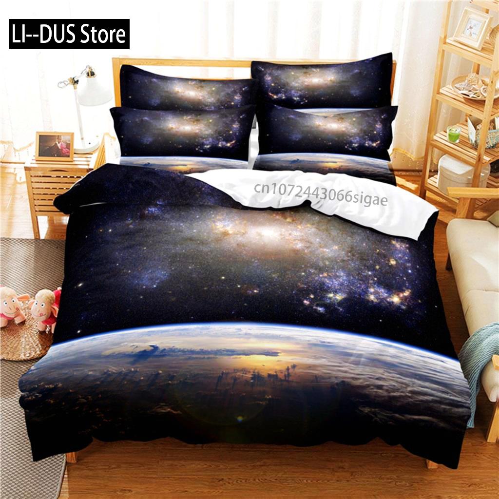 

Earth Bedding Set Duvet Cover Set 3d Bedding Digital Printing Queen Size Bedding Set Fashion Design EU Single(135*200cm)3pcs