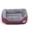 Winter Warm Semi-Enclosed Cat Mat Bed - Machine Washable, Square Pet Nest & Dog Cushion