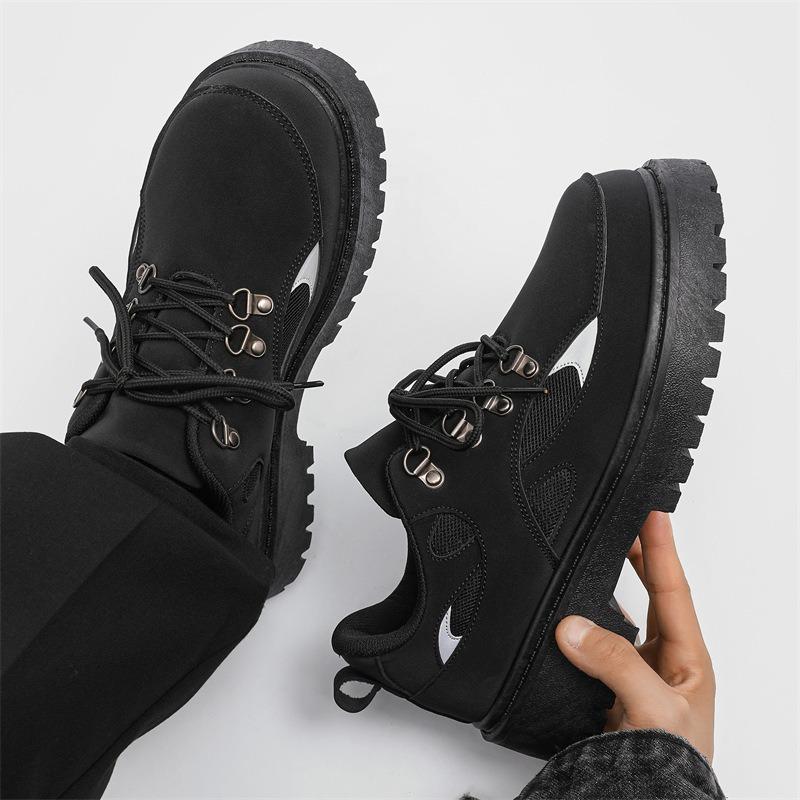 Fashion Men's Fashion Outdoor Casual Shoes Casual Shoes for Men Anti Slip Comfort Work Footwear Retro Locomotive  Tooling Shoes for Mens