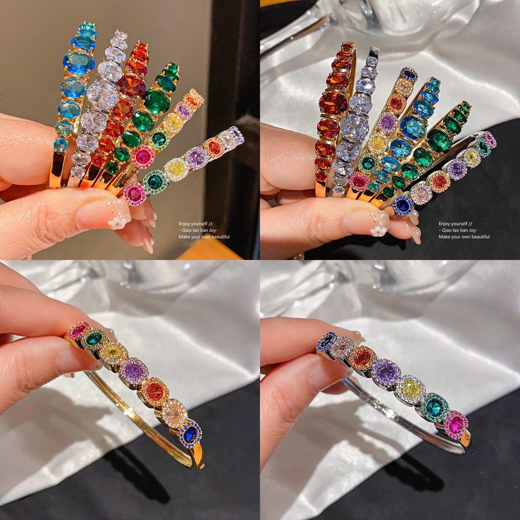 Modern Zircon Oval Bracelet With Cubic Zirconia For Elegant Office Wear