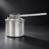 GlazeBlowing Pot Detachable Stainless Steel Glaze with Spout Silver Pottery Tool for Potters,