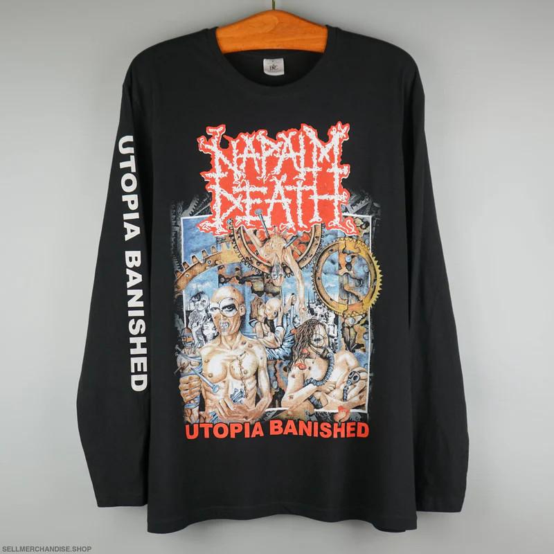 Vintage 2000s Napalm Death t-shirt Utopia Banished Unisex T-Shirt L