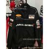 Men Women Racing Style Embroidered Motorcycle Jacket Cycling Windproof Outerwear Winter Sport Riding