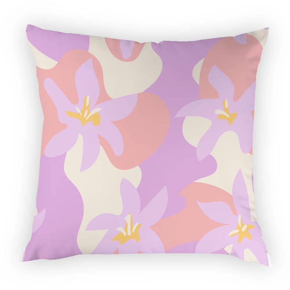 

Juste de coussin de luxe pour canapé de комод, voiture, украшение дома, taie d oreiller élégante, аниме-дизайн, растение, впечатление простое 40x40cm