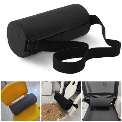 Lumbar Roll Pillow Memory Foam Relieve Back Posture Waist Support Home Vehicle