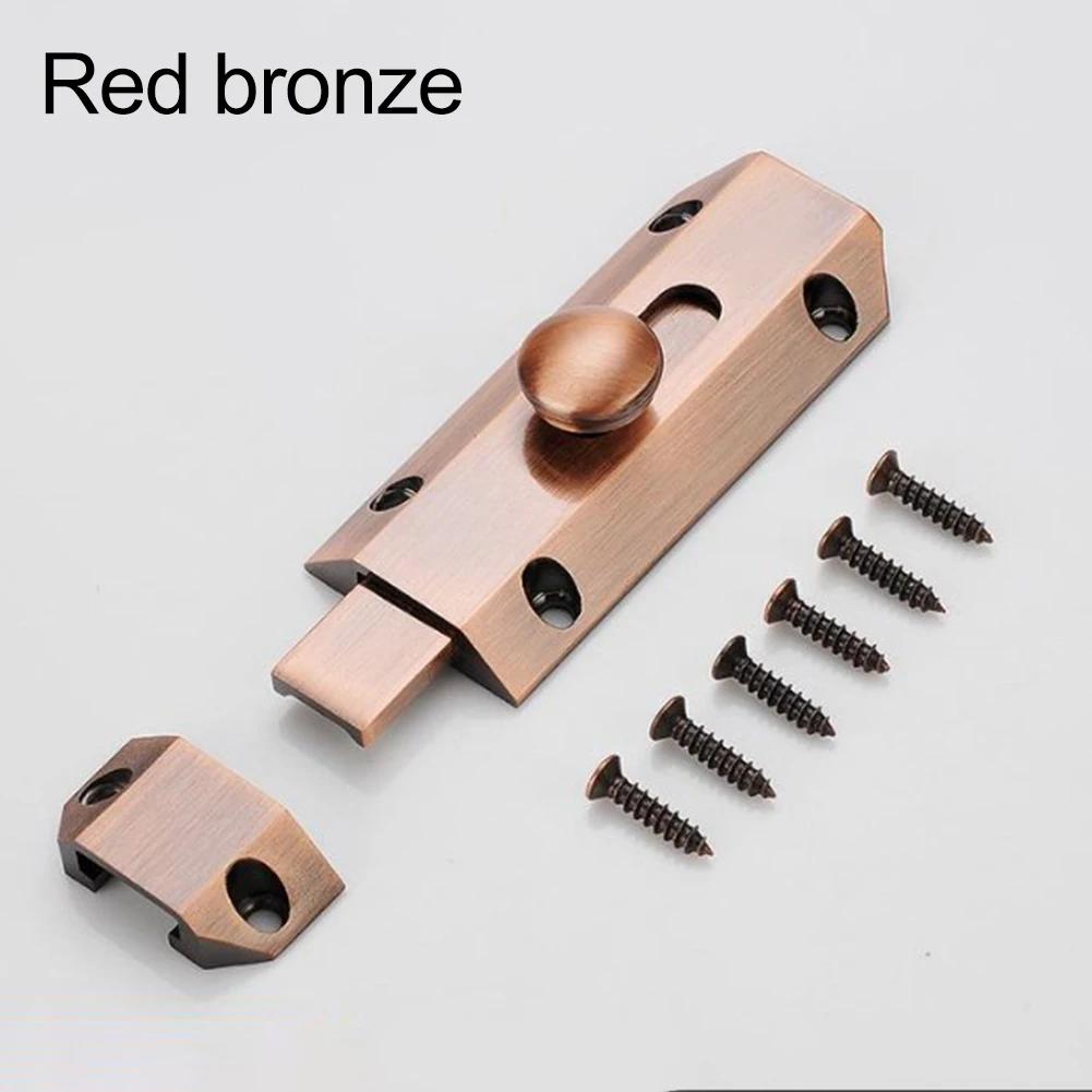 1 stk Messing Skyvedørbolt Lås Kraftig Port Sikkerhetslås Lås Maskinvare Hjem Vindu Skapdør Tyverisikringslås