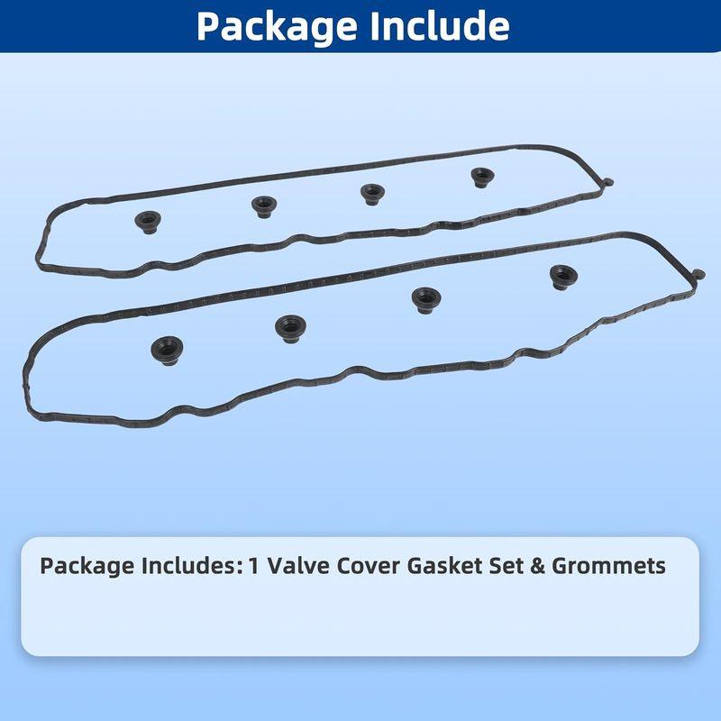 Valve Cover Gasket Set 5.3L 6.2L 6.6L for Chevy Silverado Suburban Tahoe Camaro Corvette GMC Savana Sierra Yukon, 2016-2025