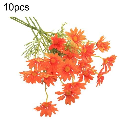 Artificial Flower Bouquet 2 or 5 Stems 21 Inch Realistic Silk Flowers with Detachable Bendable Stems UV Resistant Fake Flower Home Wedding Decor
