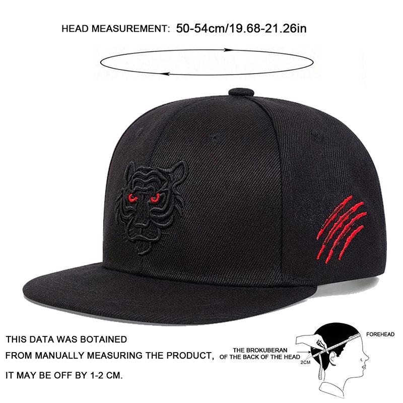 Children Tiger Embroidery Baseball Hat Boys and Girls Snapback Cap Outdoor Casual Basketball Hats Sunscreen Caps