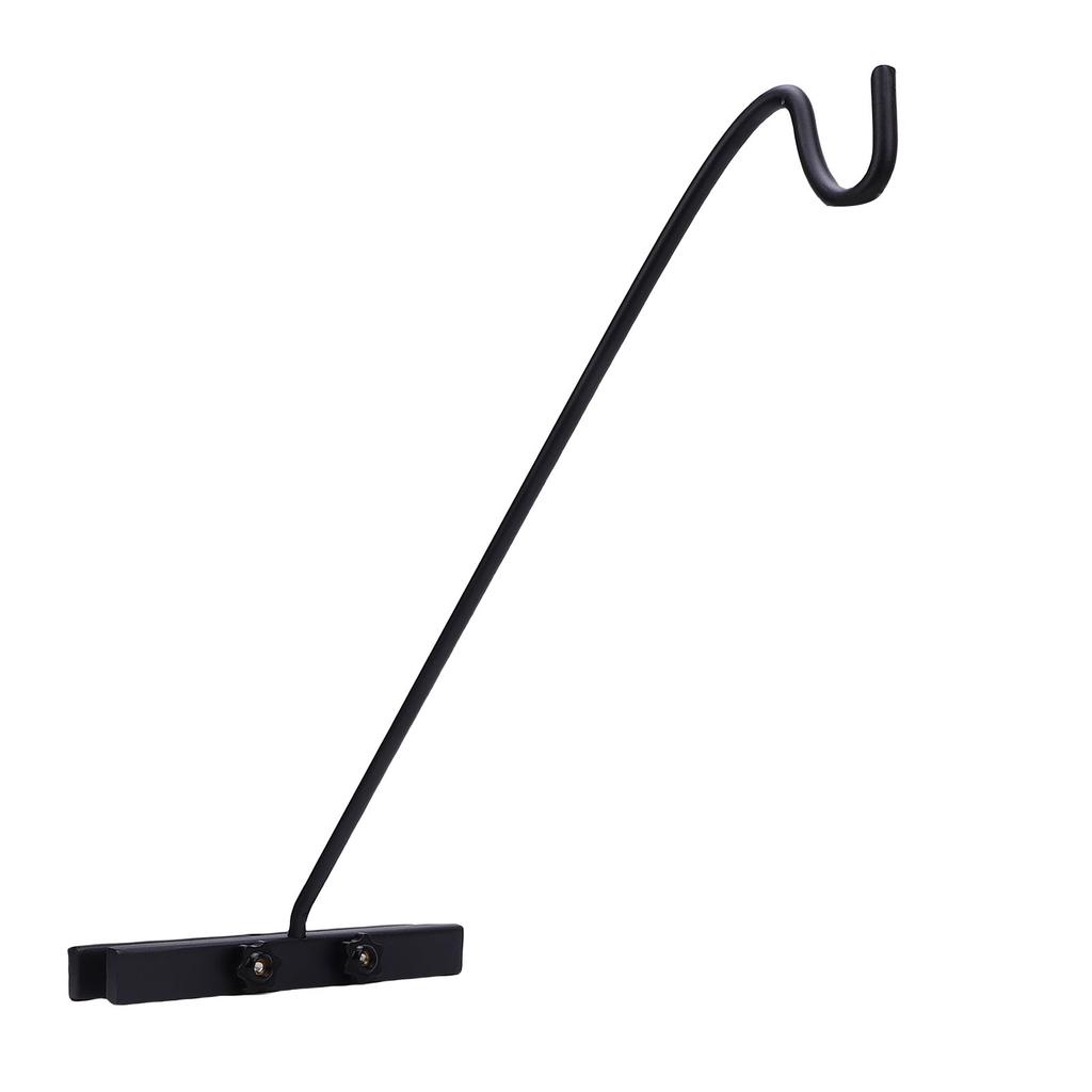 Deck Bird Feeder Pole, Steel 360 Degree Rotating Hook Extension Pole for Plant Basket Bird.