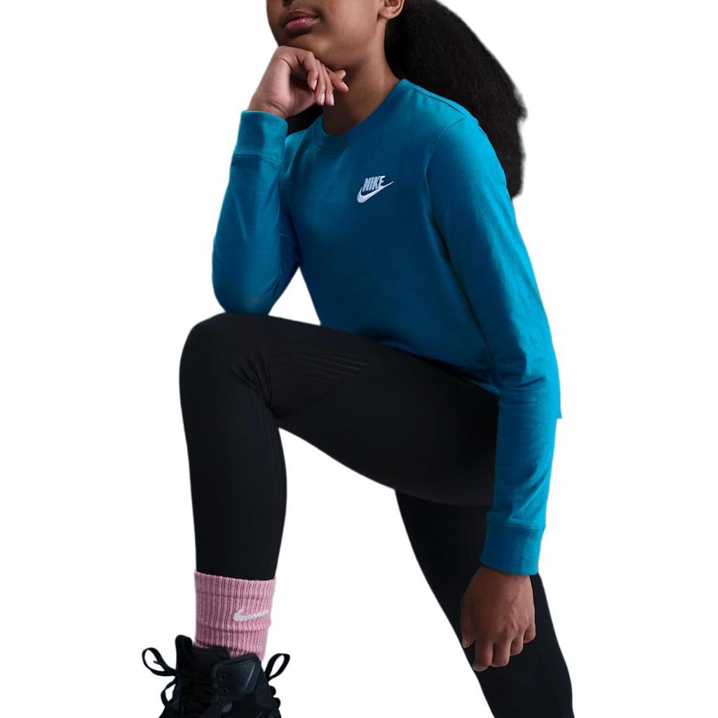 Nike Kids T Shirts Crew Neck Moderate FZ4946-301