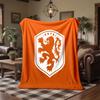 Netherlands National Football Team Print Flannel Blanket Soft Warm Sofa Bed Throw Blanket For Home Office Bedroom