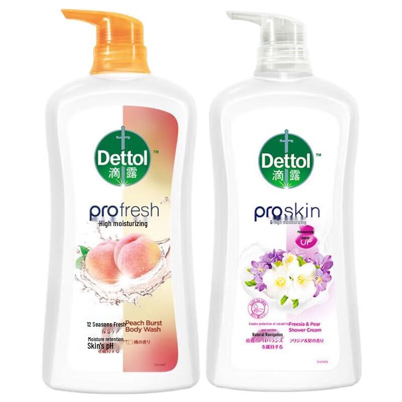 Dettol Refreshing Moisturizing Shower Gel Twin Pack