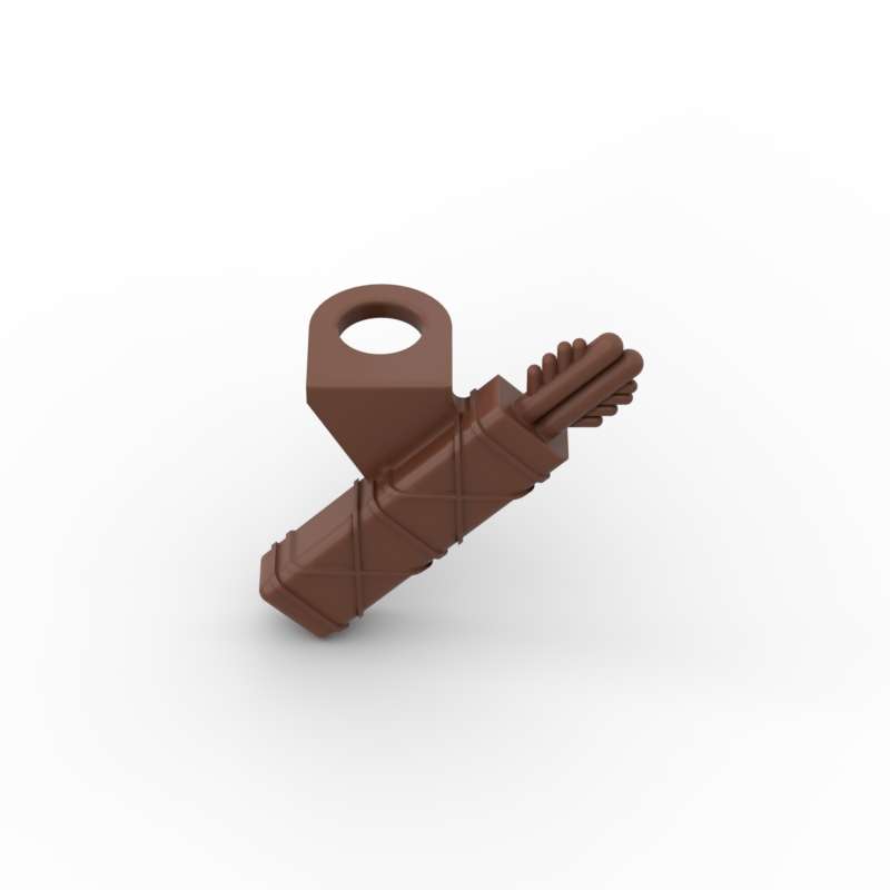 MOC 10PCS 4498 Arrow Quiver With 2 Arrows Building Blocks Part Prop Bow Bricks Assemble Particle Toys Children Birthday Gifts