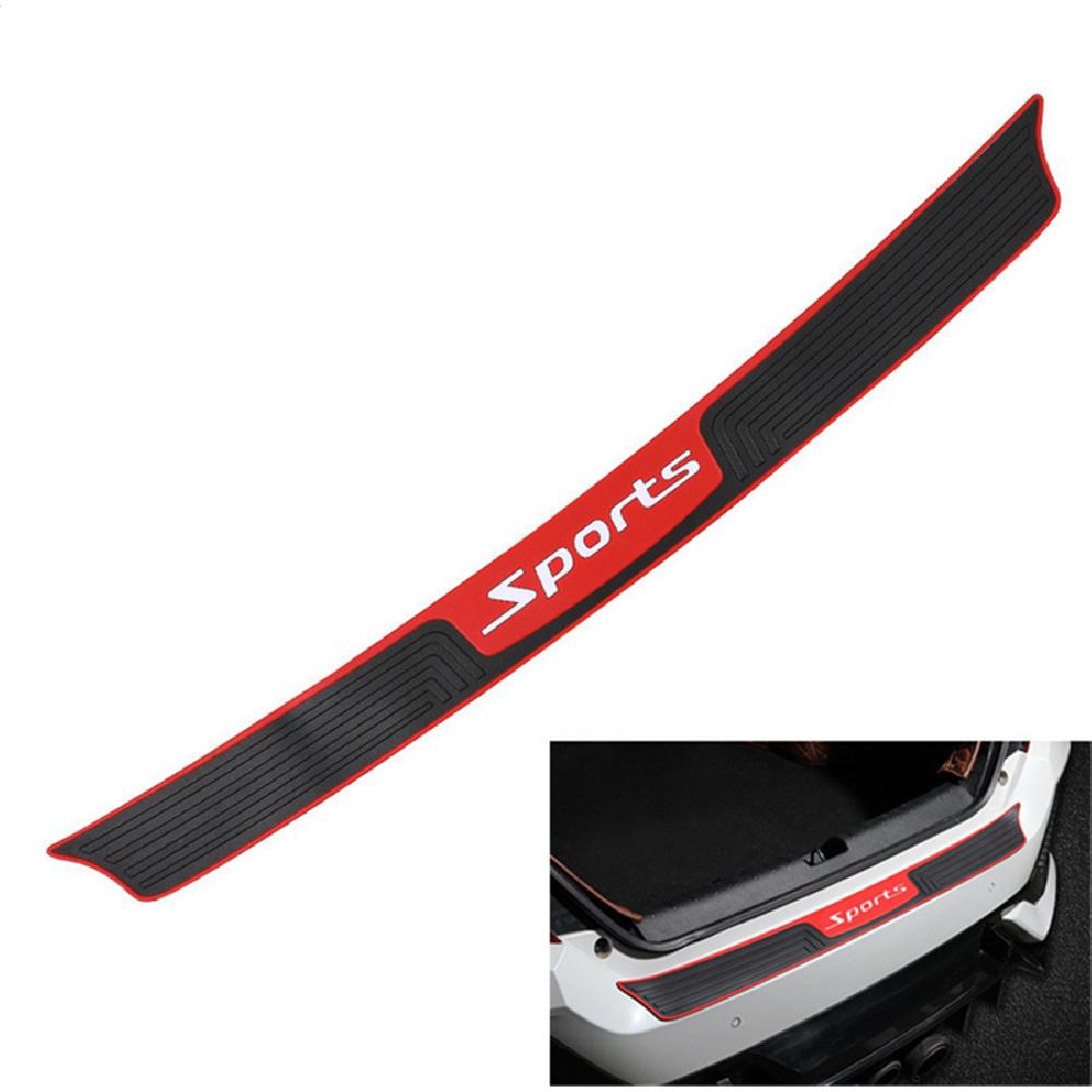 4Pcs Universal Car Rear Bumper Anti-Slip Mat Door Sill Anti-Scratch Strip Black