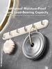 Kitchen Hook Wall Mounted Non Perforated Door Adhesive Hook Behind Bathroom Hook Waterproof And Moisture-Proof High Load-Bearing
