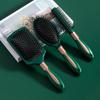 Internet-Famous Green Hair Styling Comb: Airbag, Massage, Curly, and Straightening Functions