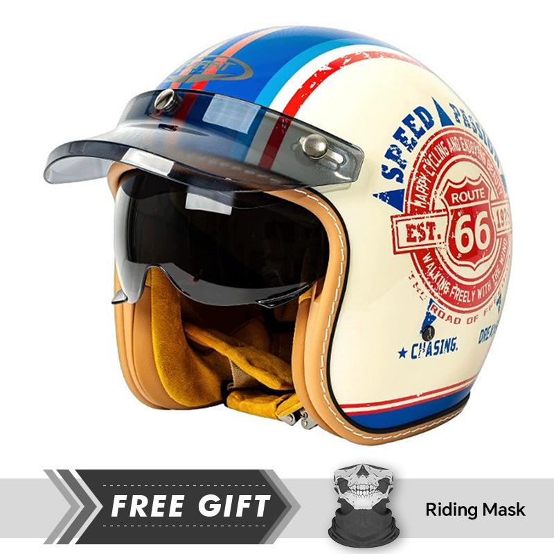 Men Women Jet Helmet Motorcycle Helmet DOT Approved Open Face Helmet Capacete De Moto ABS Material Moto Equipments
