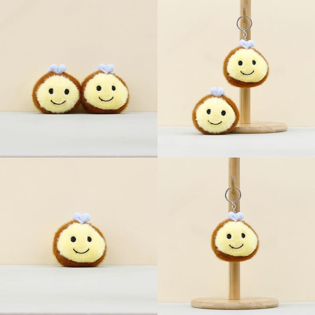 Plush Bee Little Keychain Keyring Cartoon Toy Doll Bag Pendant Children Doll